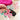 Stripey Bow Resin Keyrings: Red/Whte / Gold