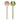 Ecology Apostle Set of 2 Salad Servers - Green and Pink