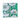 Kip & Co Tumbling Flowers Green Organic Cotton Flat Sheet - Queen