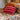 Sage x Clare Dumas Tufted Cushion - Scarlet Feather